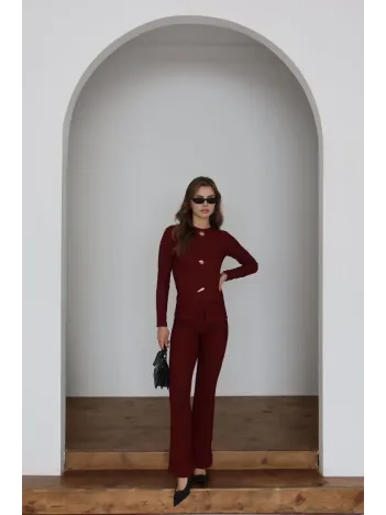 Ottoman Alt Üst Takım Bordo Pt510442 Ottoman Alt Üst Takım Bordo Pt510442