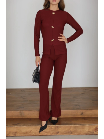 Ottoman Alt Üst Takım Bordo Pt510442