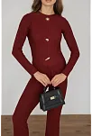 Ottoman Alt Üst Takım Bordo Pt510442