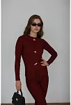 Ottoman Alt Üst Takım Bordo Pt510442