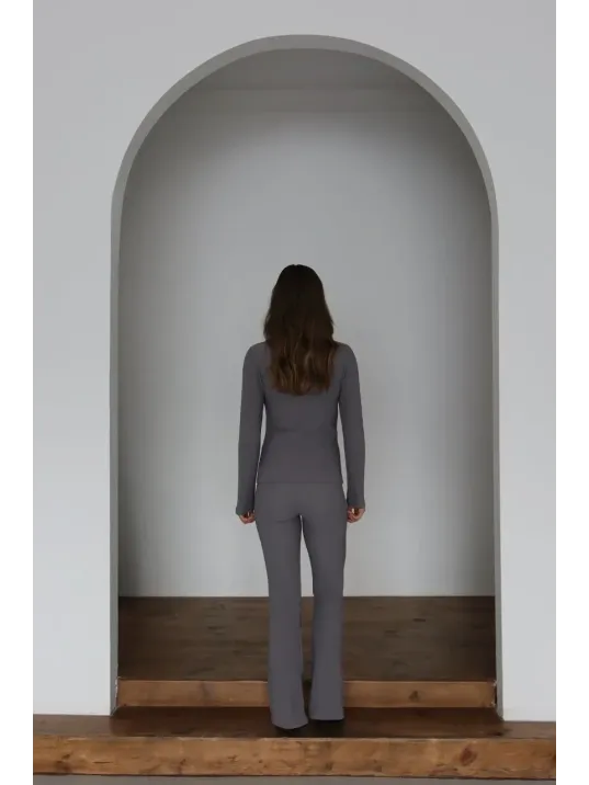 Ottoman Alt Üst Takım Gri Pt510442