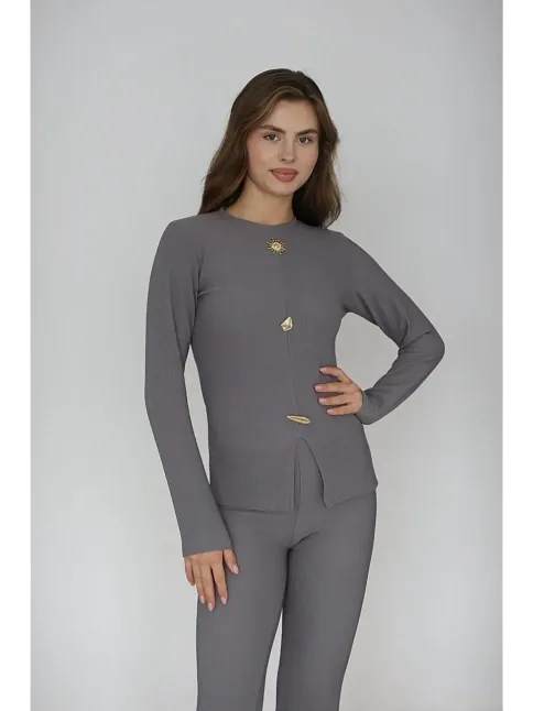 Ottoman Alt Üst Takım Gri Pt510442