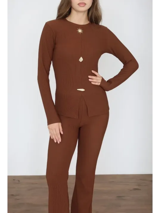 Ottoman Alt Üst Takım Kahve Pt510442