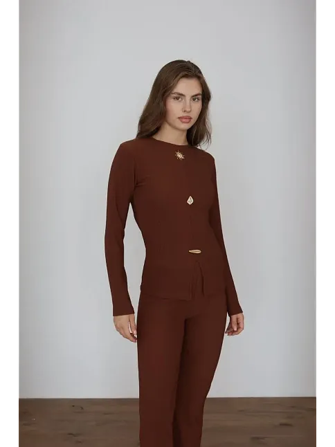 Ottoman Alt Üst Takım Kahve Pt510442