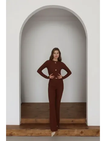 Ottoman Alt Üst Takım Kahve Pt510442