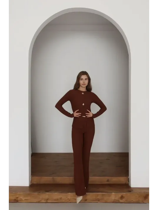 Ottoman Alt Üst Takım Kahve Pt510442