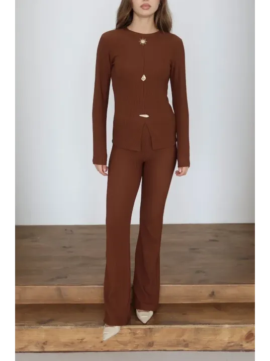 Ottoman Alt Üst Takım Kahve Pt510442