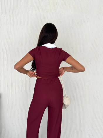 Ottoman kumaş beyaz gömlek yaka takım s4142 Ottoman kumaş beyaz gömlek yaka takım s4142