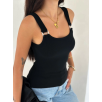Ottoman toka askılı bluz siyah s4194 Ottoman toka askılı bluz siyah s4194