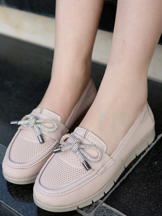 Owent Nude Cilt Babet Ayakkabı Owent Nude Cilt Babet Ayakkabı