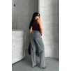 Palazzo bıyık kar yıkama buz mavi jeans pantolon d2008 Palazzo bıyık kar yıkama buz mavi jeans pantolon d2008
