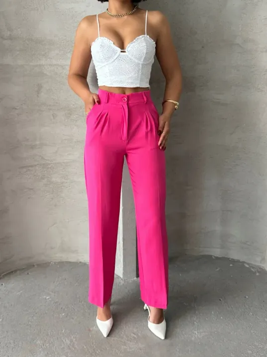 Palazzo Fuşya Pantolon