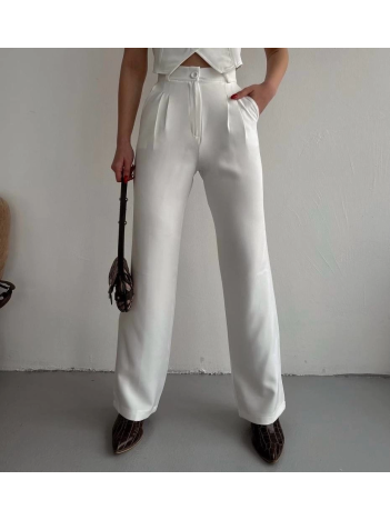 Palazzo pantolon beyaz s23211