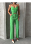 Palazzo Pantolonlu Alt Üst Takım Yeşil