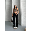 Palazzo straight enzim süper taş yıkama jeans pantolon siyah d2008 Palazzo straight enzim süper taş yıkama jeans pantolon siyah d2008