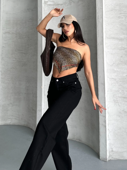 Palazzo straight enzim süper taş yıkama jeans pantolon siyah d2008 Palazzo straight enzim süper taş yıkama jeans pantolon siyah d2008