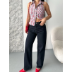 Palazzo süper taş enzim tint yıkama koyu lacivert jeans pantolon d2008 Palazzo süper taş enzim tint yıkama koyu lacivert jeans pantolon d2008