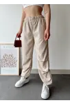 Paraşüt Pantolon Bej