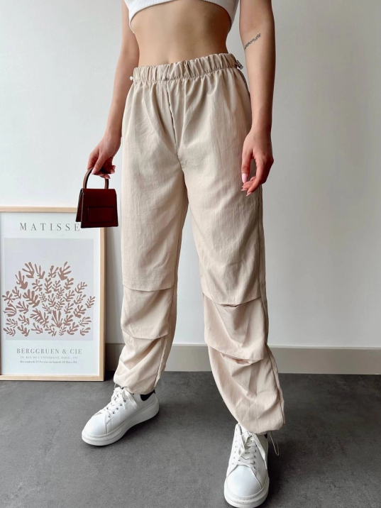 Paraşüt pantolon bej Paraşüt pantolon bej