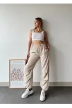 Paraşüt Pantolon Bej