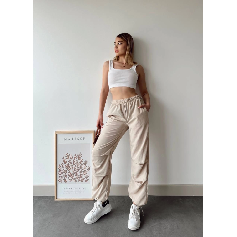 Paraşüt pantolon bej Paraşüt pantolon bej