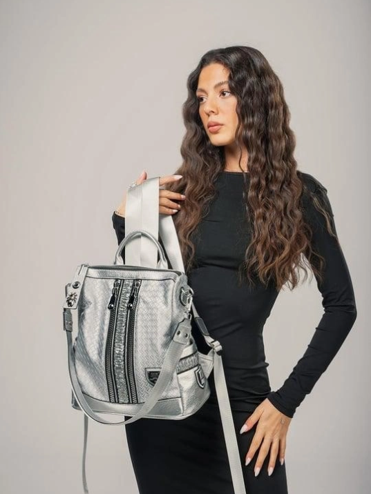 Pely Gri Cilt Kol Ve Sırt Çantası