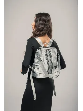 Pely Gri Cilt Kol Ve Sırt Çantası Pely Gri Cilt Kol Ve Sırt Çantası