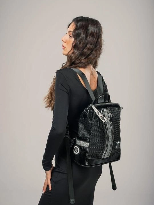 Pely Siyah Cilt Kol Ve Sırt Çantası