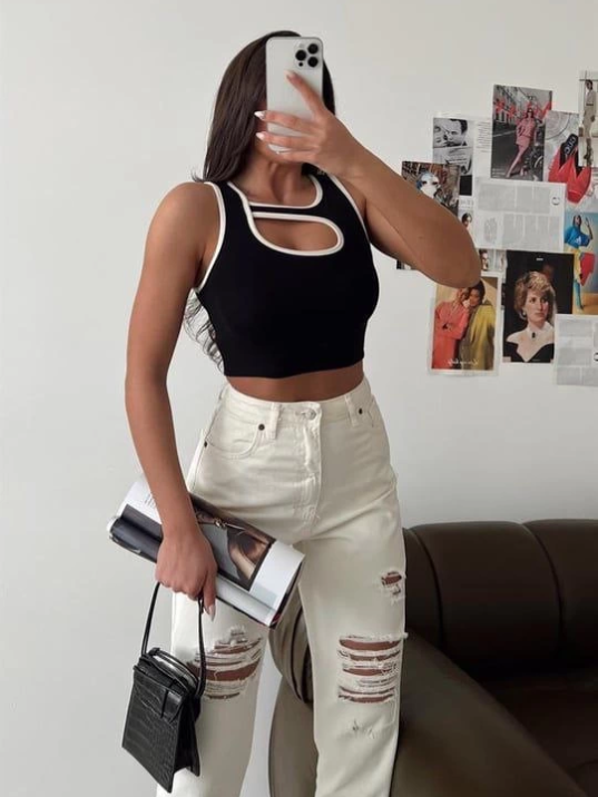 Pencereli kaşkorse crop