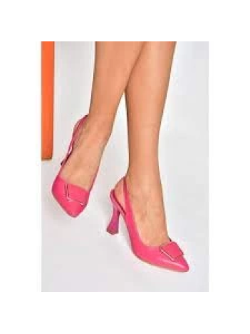 Pıert Fuşya Cilt Topuklu Ayakkabı Pıert Fuşya Cilt Topuklu Ayakkabı