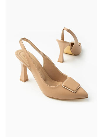 Pıert Nude Cilt Topuklu Ayakkabı Pıert Nude Cilt Topuklu Ayakkabı