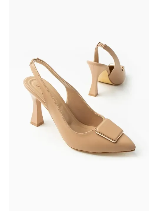 Pıert Nude Cilt Topuklu Ayakkabı Pıert Nude Cilt Topuklu Ayakkabı