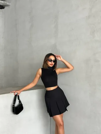 Pileli Etek Pileli Etek