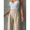 Pileli keten pantolon s255046 Pileli keten pantolon s255046