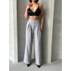 Pileli keten pantolon s255046 Pileli keten pantolon s255046