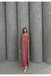 Piliseli Uzun Elbise