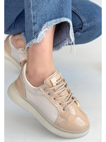 Piona Bej Rugan Bağcıklı Spor Ayakkabı Piona Bej Rugan Bağcıklı Spor Ayakkabı