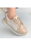 Piona Bej Rugan Bağcıklı Spor Ayakkabı