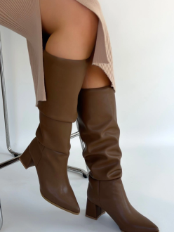 Pitay Vizon Cilt Topuklu Çizme