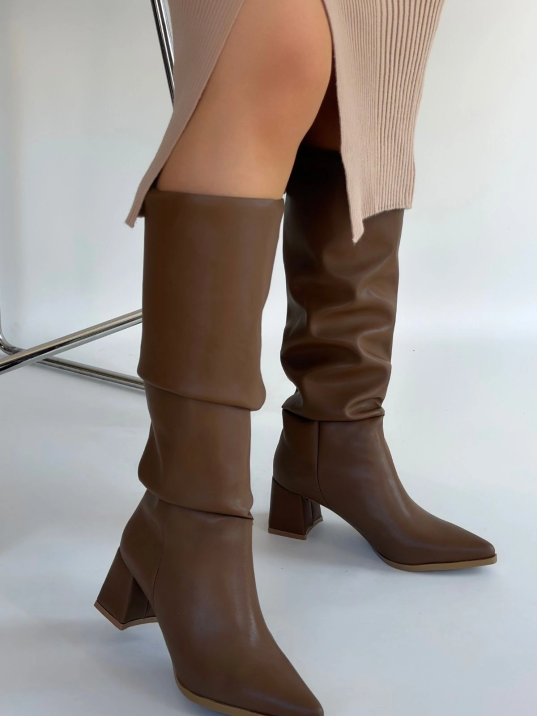 Pitay Vizon Cilt Topuklu Çizme