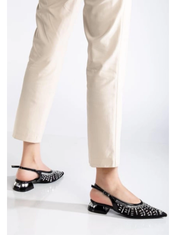 Piyar Siyah Taşlı Topuklu Ayakkabı Piyar Siyah Taşlı Topuklu Ayakkabı