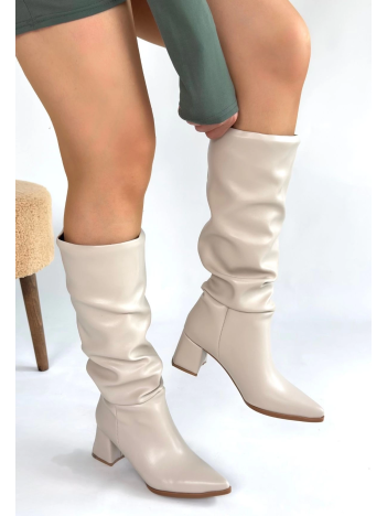 Pitay Ten Cilt Topuklu Çizme Pitay Ten Cilt Topuklu Çizme