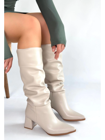 Pitay Ten Cilt Topuklu Çizme Pitay Ten Cilt Topuklu Çizme