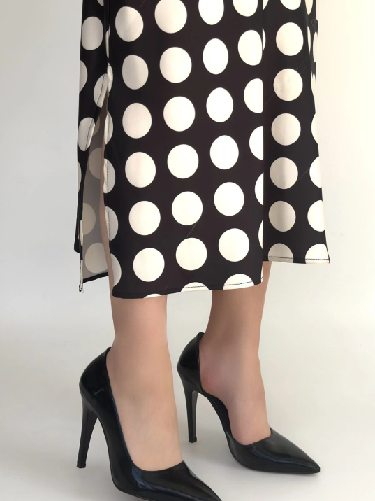 Pley Siyah Rugan Stiletto Ayakkabı