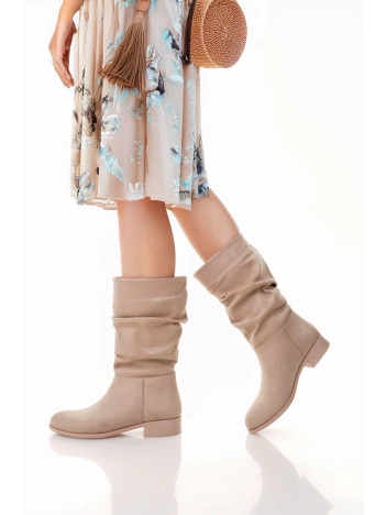 Plod Bej Süet Çizme Plod Bej Süet Çizme