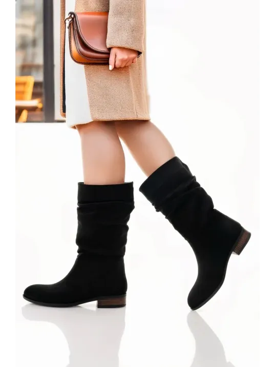 Plod Siyah Süet Çizme Plod Siyah Süet Çizme