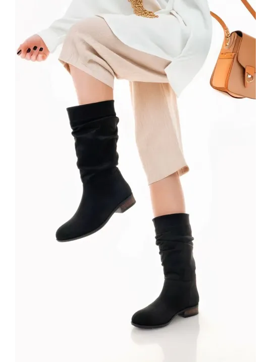 Plod Siyah Süet Çizme Plod Siyah Süet Çizme