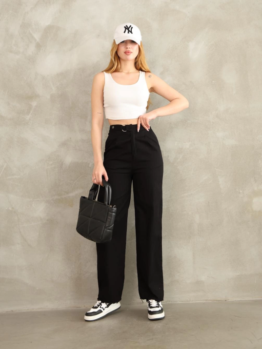 Pnt gabardin kemer detay pantolon Pnt gabardin kemer detay pantolon