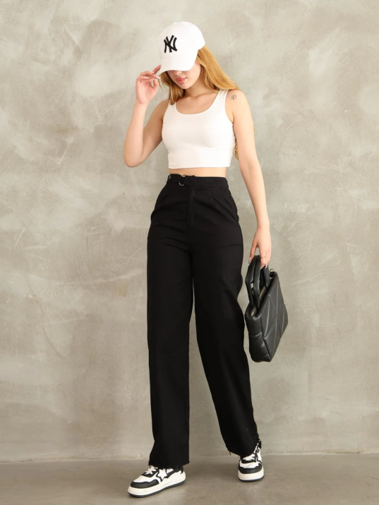 Pnt gabardin kemer detay pantolon Pnt gabardin kemer detay pantolon