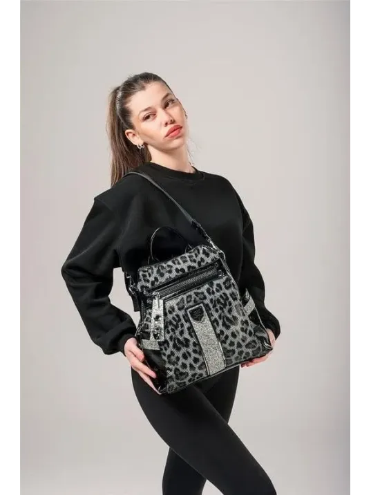 Poge Gri Cilt Kol Ve Sırt Çantası